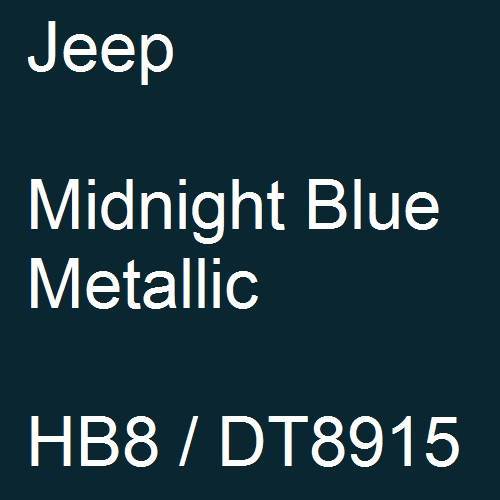 Jeep, Midnight Blue Metallic, HB8 / DT8915.